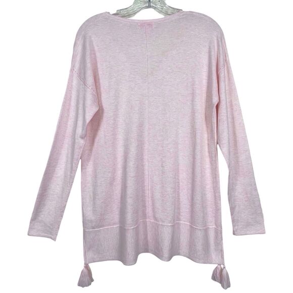 LILLY PULITZER Colene Sweater Size Medium Tassels Pink - Picture 4 of 16